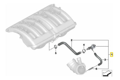 Valvula Vacio Del Booster Bmw 325 Z3 525i 320 530 2000-2005
