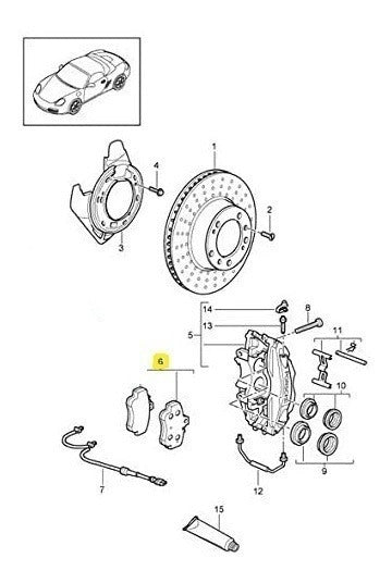 Balatas De Frenos Traseros Porsche Cayman Boxster 911 718