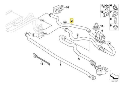 Mangera De Radiador Bmw 525i 545i 550i M5 M6 2004 Al 2010