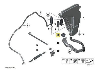 Tapon De Deposito Limpiaparabrisas Bmw 740i 750i 760i 535i