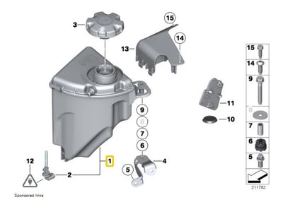 Deposito De Anticongelante Bmw 750li 750 550i 2008 - 2013