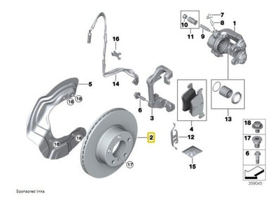 Disco Frenos Delantero Bmw 130 M1 M3 335 330 135 125 120