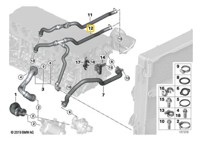 Manguera De Radiador Para Bmw X3 2007 Al 2010