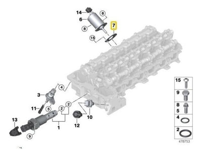 Junta De Valvetronic Bmw 325i Z4 330i 525i 530i 2006 2007