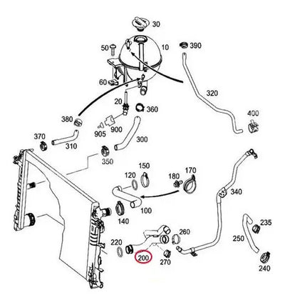 Manguera Inferior Radiador Mercedes Sprinter 2006 Al 2013