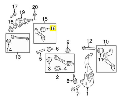 Buje Brazo De Suspension Superior Para Audi A4 2009-2016