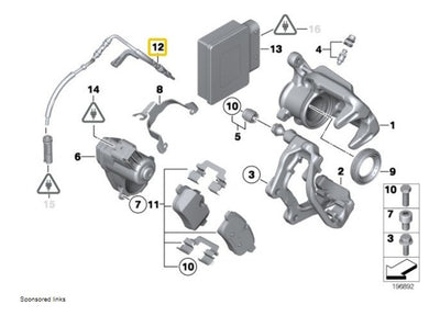 Sensor De Balatas Frenos Traseros Bmw Z4 2010 Al 2016