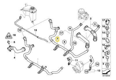 Manguera Distribucion Anticongelante Bmw 120i 2005 A 2012