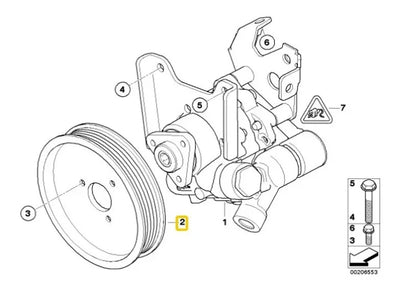 Polea De Direccion Hidraulica Bmw X3 525i 530i 2004 Al 2010