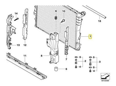 Radiador De Motor Bmw X3 2004 2005 2006