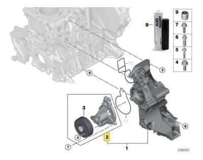 Bomba De Agua Para Bmw 118i 318i 2018 Al 2019