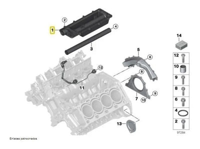Tapa Cubierta Con Junta Bmw 750 740 545 650 645 745 550 X5