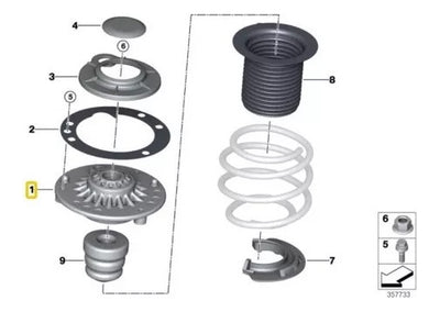 Base Amotiguador Mini Cooper Cooper S Jcw Countryman 14-18