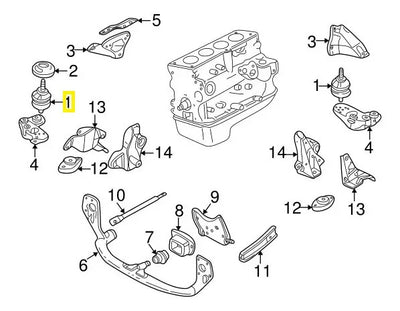 Soporte Motor Original Audi A4 A6 S4 Vw Passat 1996 - 2005