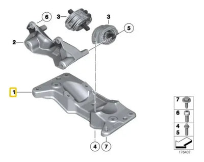 Soporte Trasmisión Bmw 528i 550i 520i 750i 2011-2018