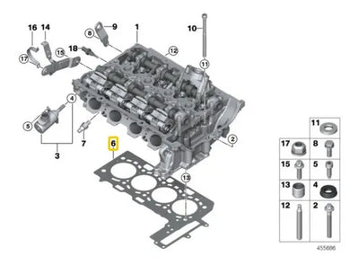 Junta Cabeza Mini Cooper 2014-2018 4 Cilindros