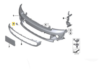 Tapa Fascia Delantera Mini Cooper R56 R57 R58 R59 R60