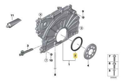 Reten Cigüeñal Trasero Bmw 118 320 X1 X3 220 Mini Cooper S