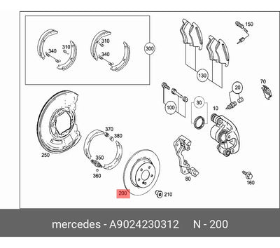 Disco Frenos Trasero Para Mercedes Benz G500 G55 Sprinter
