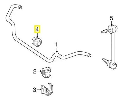 Buje Estabilizador Mercedes Benz C350 Clk63 C55 C32 Amg