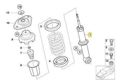 Amortiguador Suspension Trasero Mini Cooper Cooper S