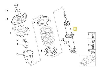Amortiguador Mini Cooper S 2002-2006 Trasero