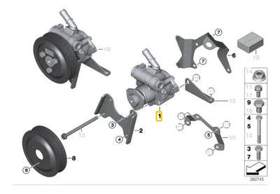 Bomba Direccion Hidraulica Bmw 325i 528 320i 323 330 01-05